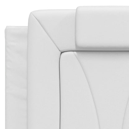 Headboard Cushion "Viana" White 53.9" Faux Leather