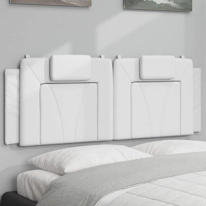 Headboard Cushion "Viana" White 53.9" Faux Leather