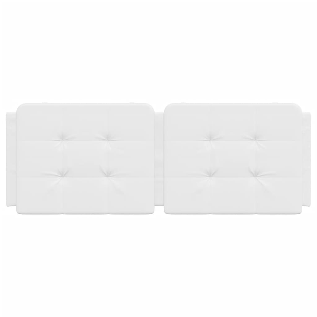 Headboard Cushion "Zadar" White 53.9" Faux Leather
