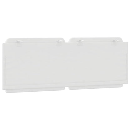 Headboard Cushion "Zadar" White 53.9" Faux Leather