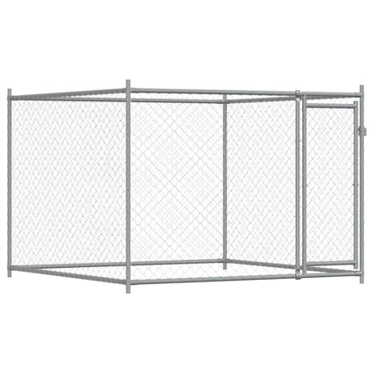 Dog Cage with Doors Gray 13.1'x6.6'x4.9'Galvanized Steel