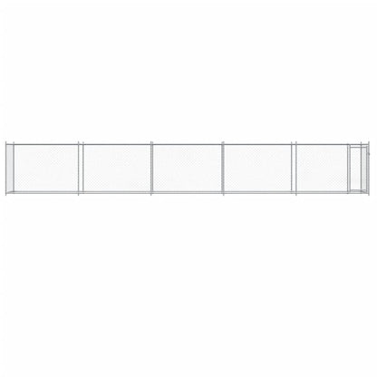 Dog Cage with Door Gray 32.8'x6.6'x4.9'Galvanized Steel