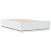 Bed Frame without Mattress White 150x200 cm King Size