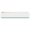 Bed Frame without Mattress White 150x200 cm King Size