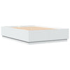 Bed Frame without Mattress White 150x200 cm King Size