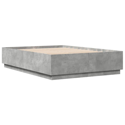 Bed Frame without Mattress Concrete Grey 120x200 cm