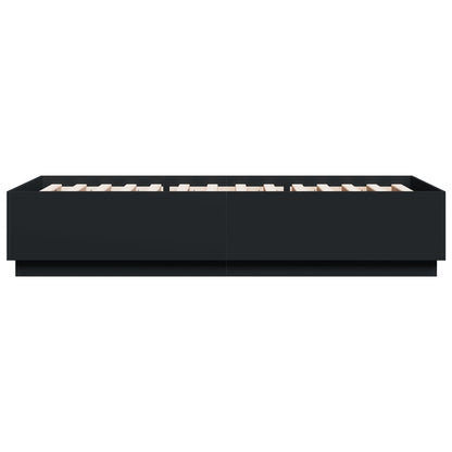 Bed Frame without Mattress Black 90x200 cm