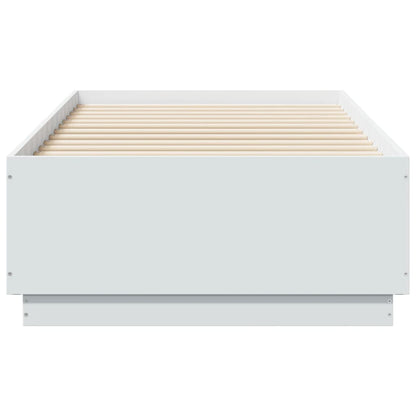 Bed Frame without Mattress White 90x190 cm Single