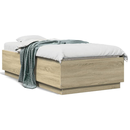 Bed Frame without Mattress Sonoma Oak 90x190 cm Single