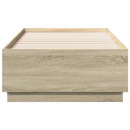 Bed Frame without Mattress Sonoma Oak 90x190 cm Single