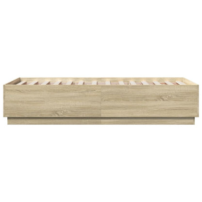Bed Frame without Mattress Sonoma Oak 90x190 cm Single