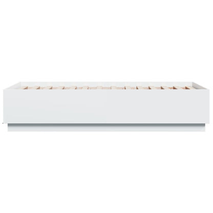 Bed Frame without Mattress White 75x190 cm Small Single