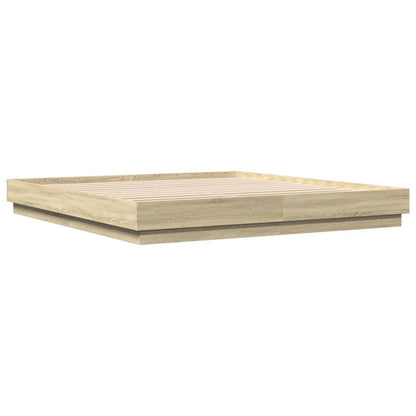 Bed Frame | Sonoma Oak | Engineered wood, Plywood | Double |  Durable