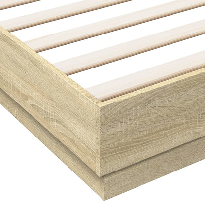Bed Frame | Sonoma Oak | Engineered wood, Plywood | Double |  Durable