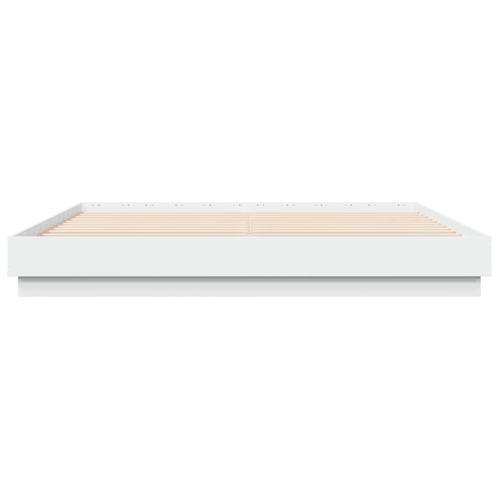 Bed Frame | White | Engineered Wood | Super King | Durable | Bed Frame