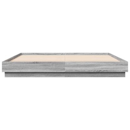 Bed Frame | Grey Sonoma | Engineered Wood, Plywood | Super King | Durable
