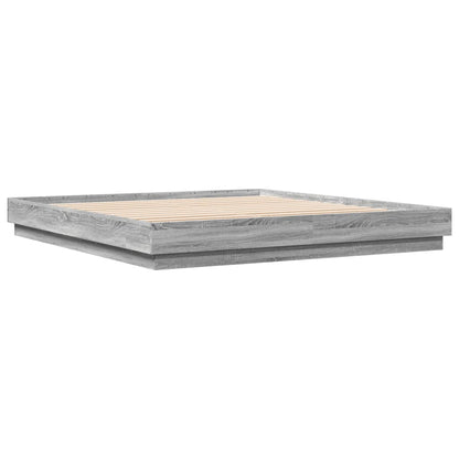 Bed Frame | Grey Sonoma | Engineered Wood, Plywood | Super King | Durable