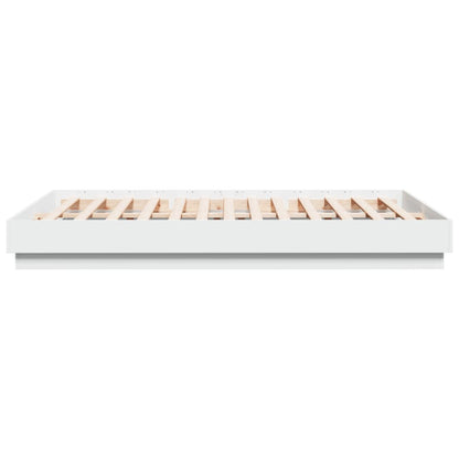 Bed Frame without Mattress White 160x200 cm