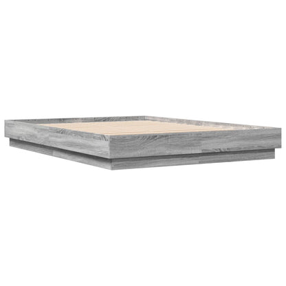 Bed Frame | Grey Sonoma | Engineered wood, Plywood | Double | Durable