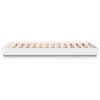 Bed Frame without Mattress White 150x200 cm King Size