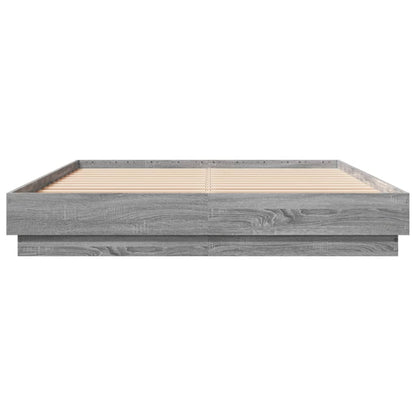 Bed Frame | Grey Sonoma | Engineered Wood | King |  Durable  | Bed Frame