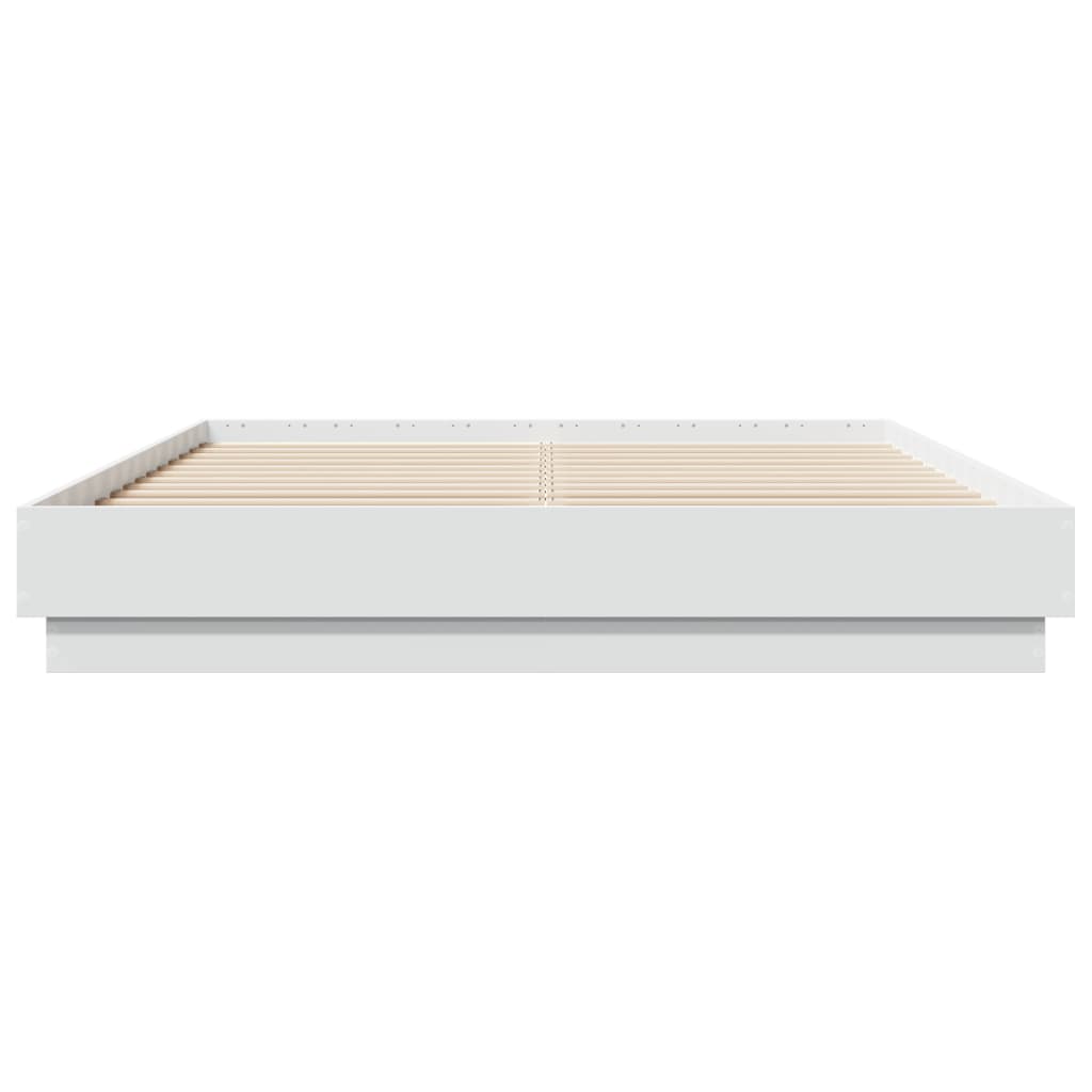 Bed Frame | White | Engineered wood | Double | Durable | Bed Frame