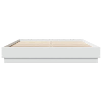 Bed Frame | White | Engineered wood | Double | Durable | Bed Frame
