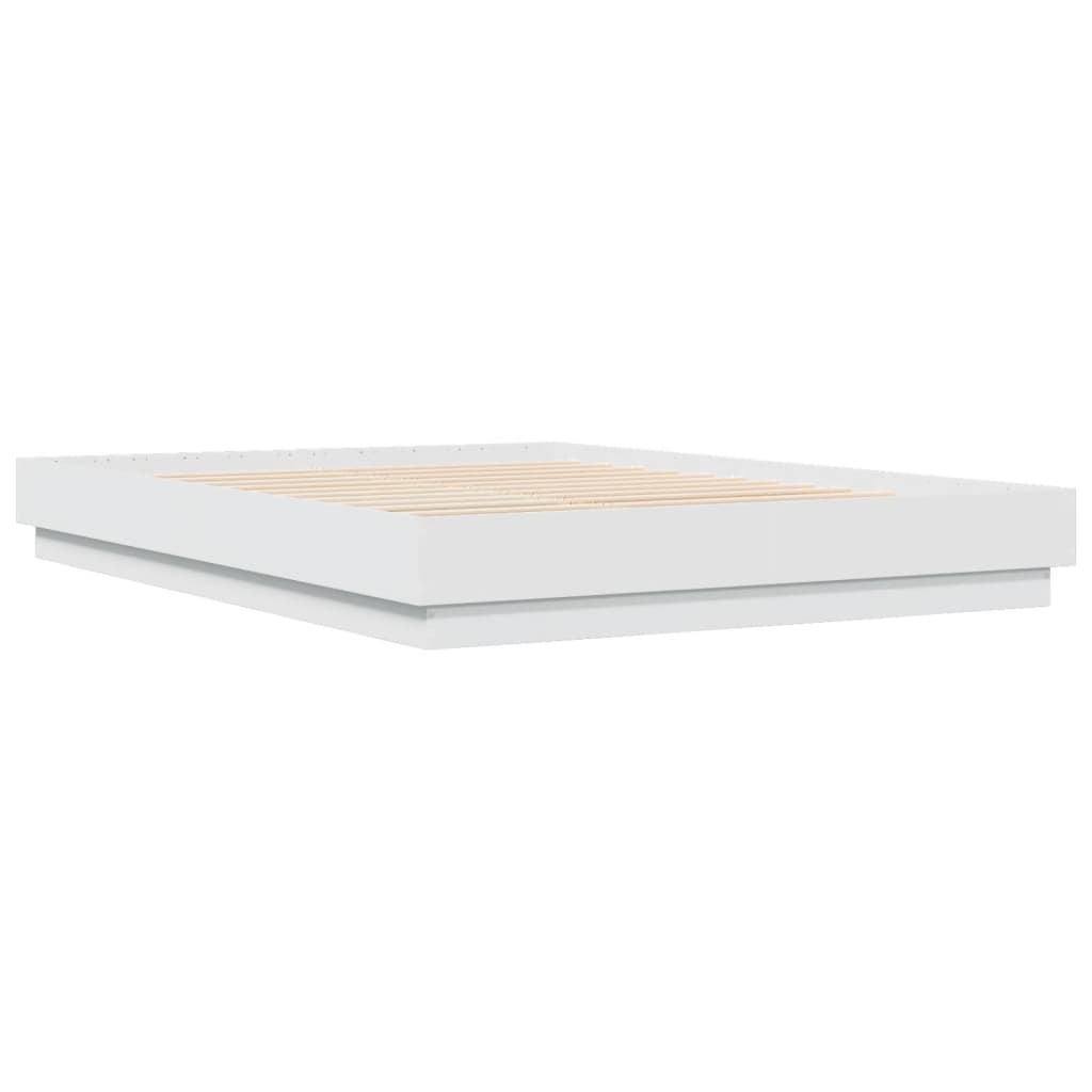 Bed Frame | White | Engineered wood | Double | Durable | Bed Frame