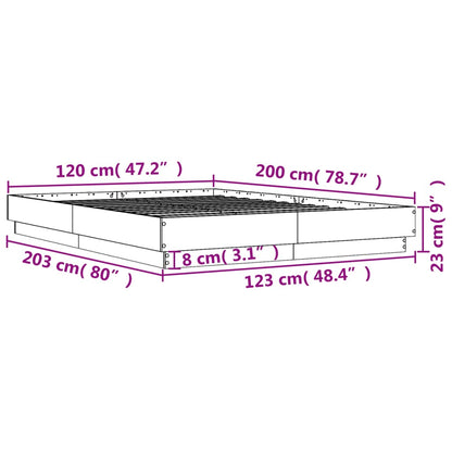Bed Frame | White | Engineered wood | Double | Durable | Bed Frame