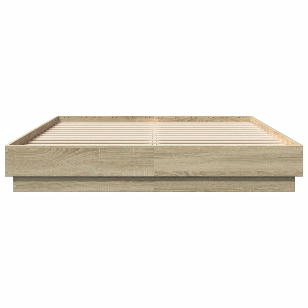 Bed Frame | Sonoma oak | Engineered wood | 120x200 cm | Durable