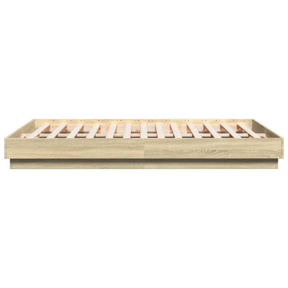 Bed Frame | Sonoma oak | Engineered wood | 120x200 cm | Durable