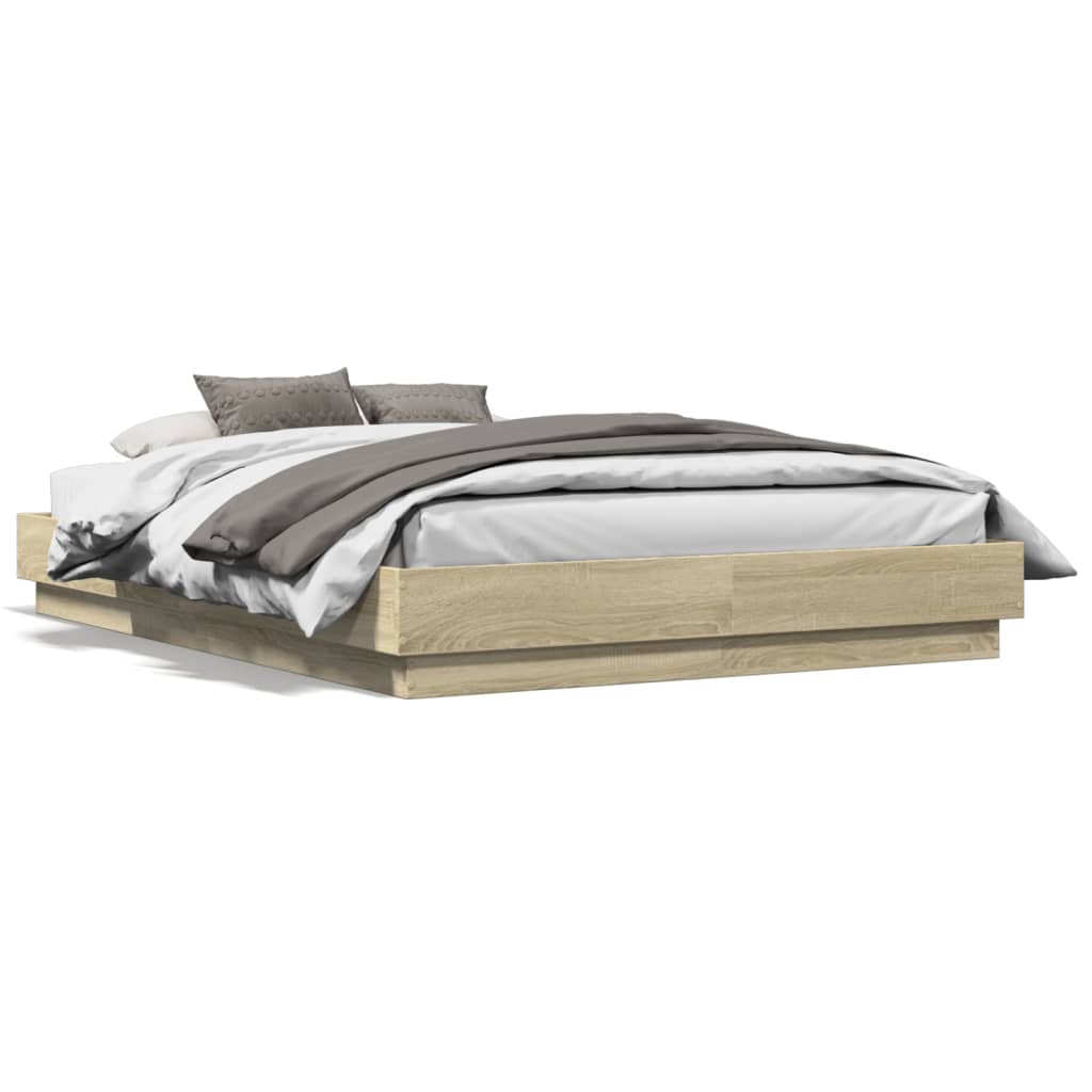 Bed Frame | Sonoma Oak | Engineered wood | Double |  Durable  | Bed Frame