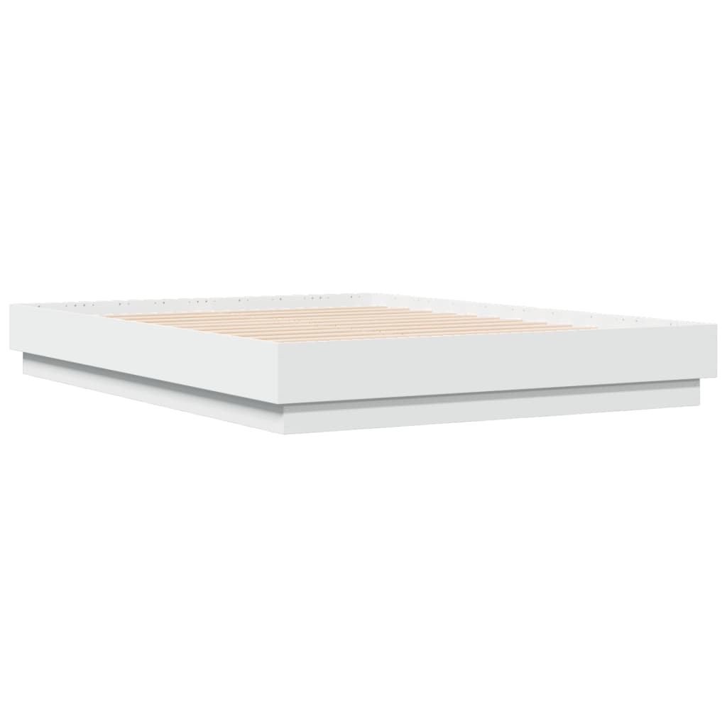 Bed Frame | White | Engineered wood, Plywood | Double | Durable