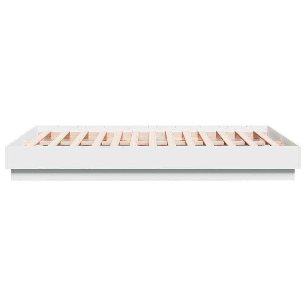 Bed Frame | White | Engineered wood, Plywood | Double | Durable