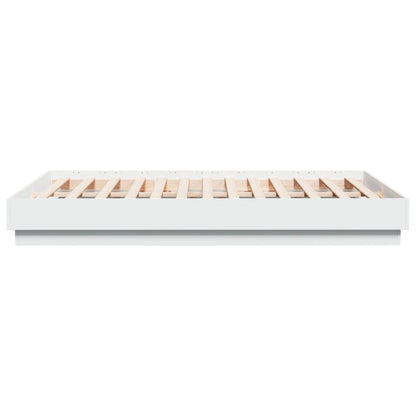 Bed Frame | White | Engineered wood, Plywood | Double | Durable