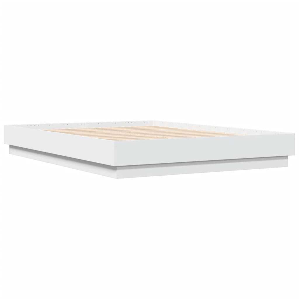 Bed Frame | White | Engineered wood, Plywood | Double | Durable
