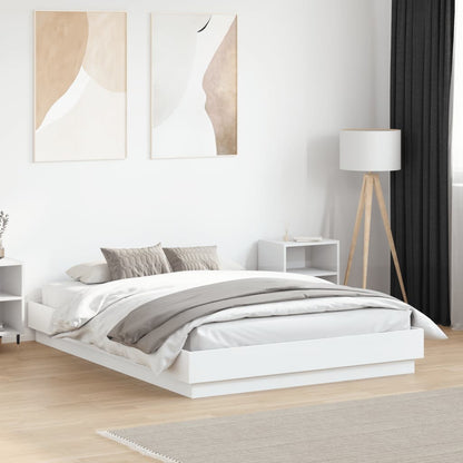 Bed Frame | White | Engineered wood, Plywood | Double | Durable