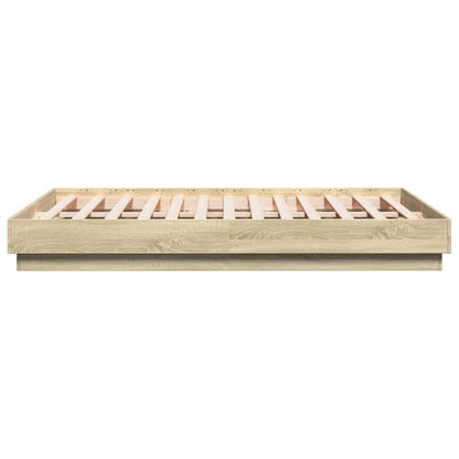 Bed Frame | Sonoma oak | Engineered wood | Double |  Durable  | Bed Frame