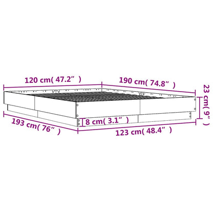 Bed Frame | White | Engineered wood | Small Double | Durable | Bed Frame