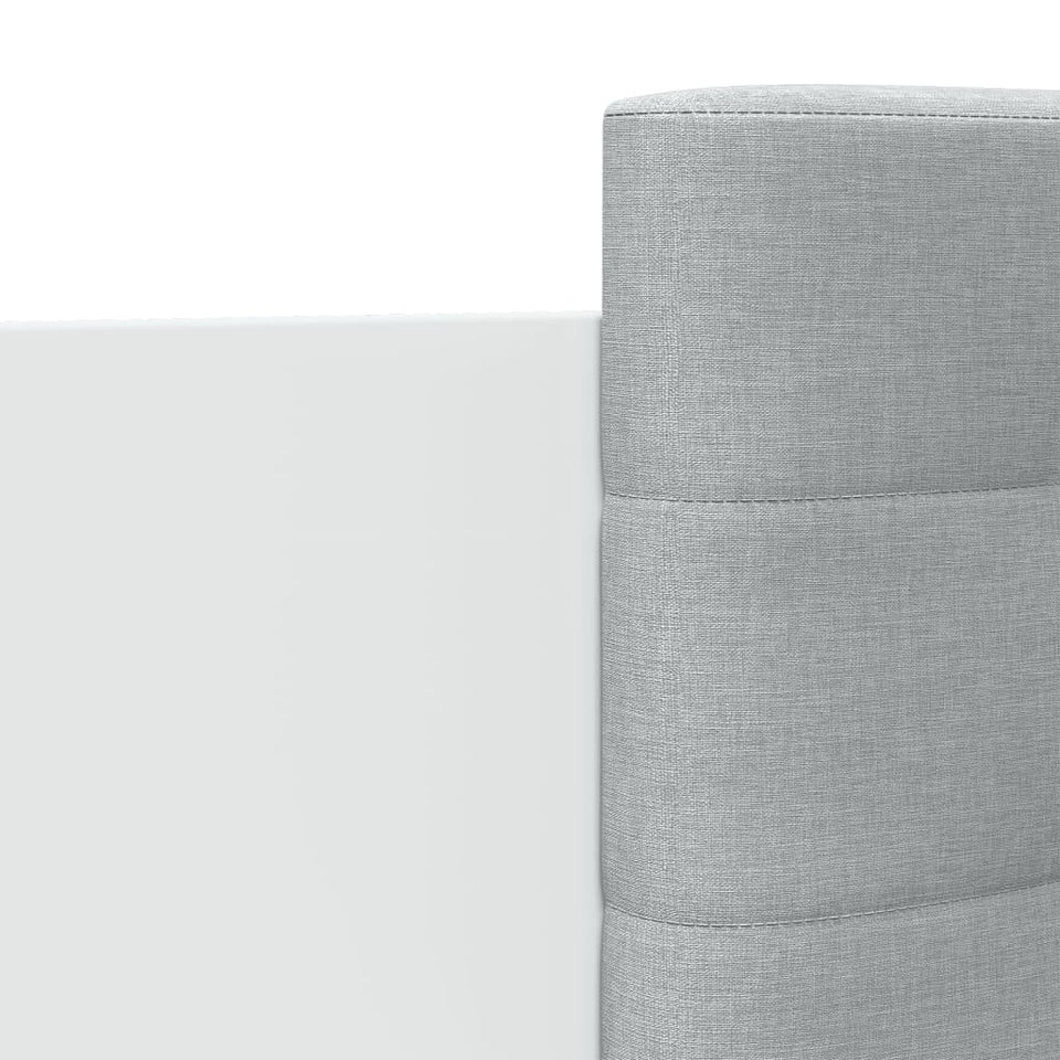Bed Frame with Headboard White 100x200 cm Engineered Wood