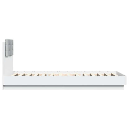 Bed Frame without Mattress White 90x200 cm