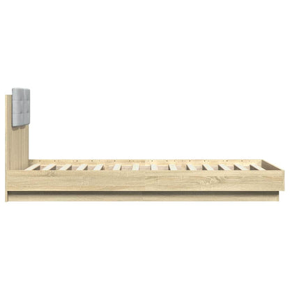 Bed Frame without Mattress Sonoma Oak 90x200 cm