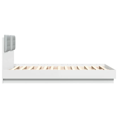 Bed Frame without Mattress White 135x190 cm Double