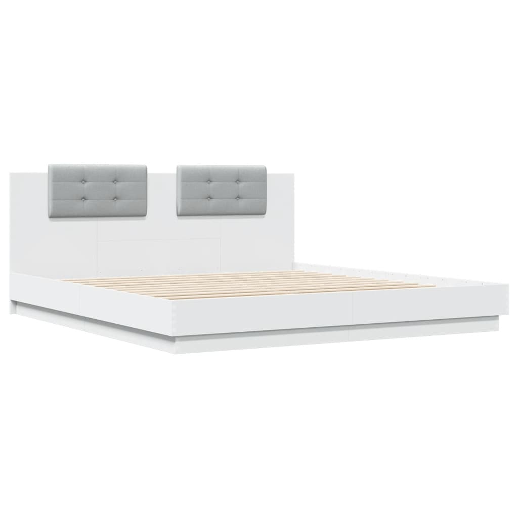 Bed Frame | White | Engineered wood, Plywood | Double | Bed Frame