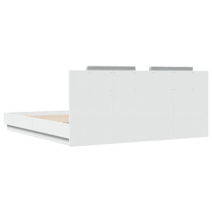 Bed Frame | White | Engineered wood, Plywood | Double | Bed Frame