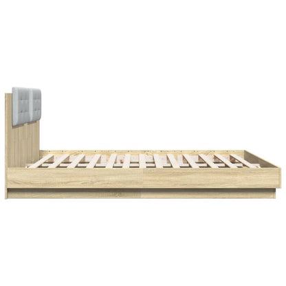 Bed Frame | Sonoma oak | Engineered wood, Plywood | Double | Bed Frame