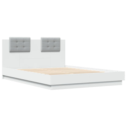 Bed Frame | White | Engineered Wood, Plywood | Double | Bed Frame