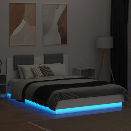 Bed Frame | White | Engineered Wood, Plywood | Double | Bed Frame