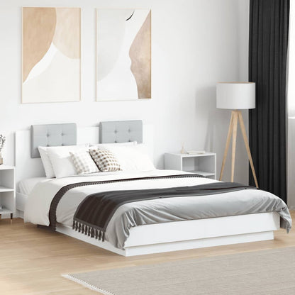 Bed Frame | White | Engineered Wood, Plywood | Double | Bed Frame