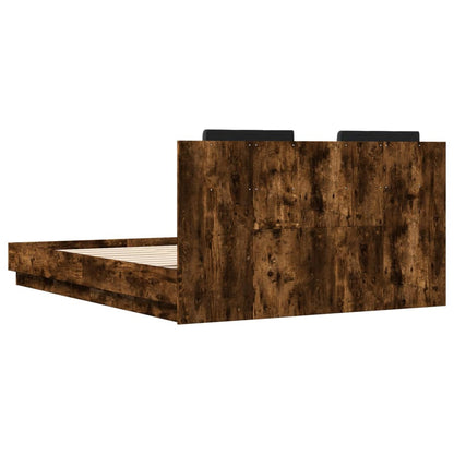 Bed Frame | Smoked oak | Engineered wood, Plywood
